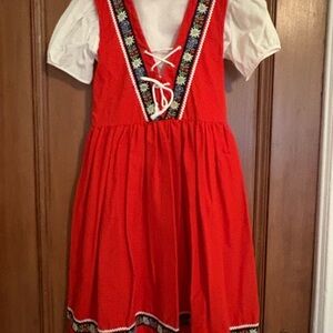Authentic Heidi dress from Switzerland, perfect for Halloween